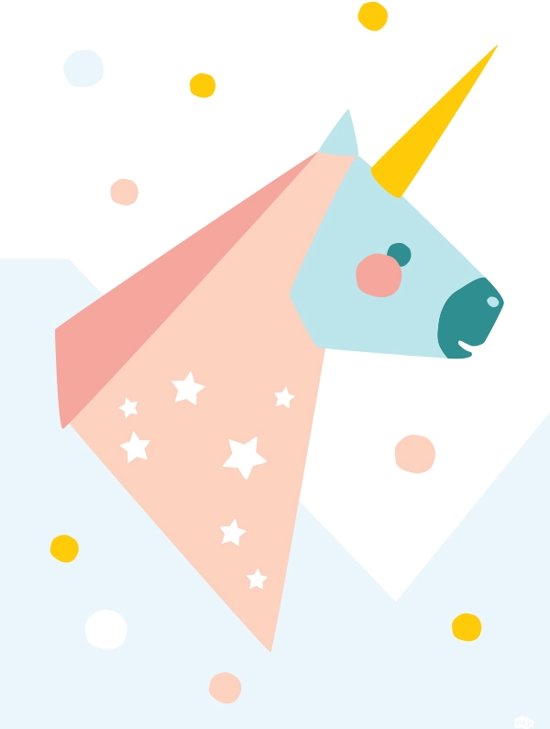 Kinderkamer poster Eenhoorn A3 - Babykamer - Unicorn Kinderkamer poster Eenhoorn A3 - Babykamer - Unicorn