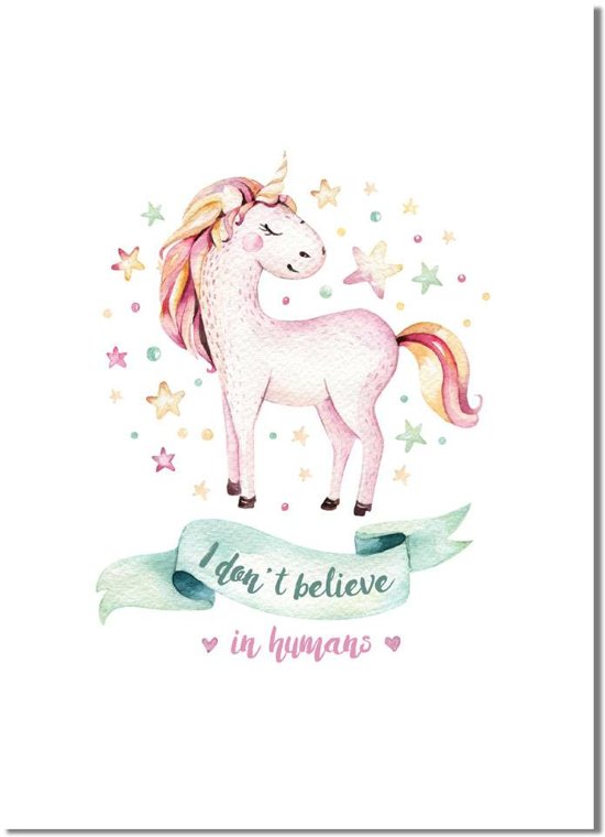 Kinderkamer poster Unicorn / Eenhoorn poster DesignClaud - Roze - A2 poster Kinderkamer poster Unicorn / Eenhoorn poster DesignClaud - Roze - A2 poster