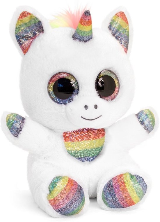 Keel Toys pluche witte Eenhoorn met regenboog en glitters knuffel 25 cm - Eenhoorns knuffeldieren - Speelgoed voor kind Keel Toys pluche witte Eenhoorn met regenboog en glitters knuffel 25 cm - Eenhoorns knuffeldieren - Speelgoed voor kind