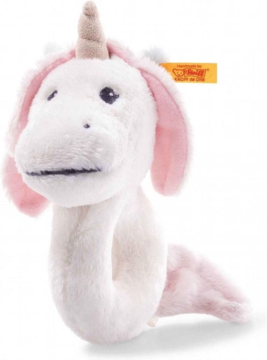 Steiff Unica Eenhoorn rammelaar 14 cm. EAN 241819 Steiff Unica Eenhoorn rammelaar 14 cm. EAN 241819