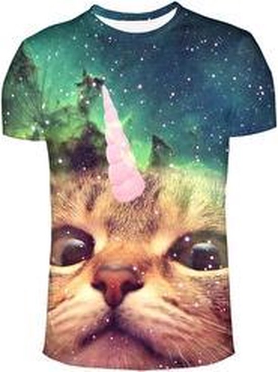 Unicorn cat tshirt Maat M Unicorn cat tshirt Maat M