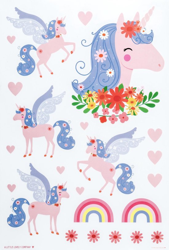 A Little Lovely Company Muursticker Eenhoorn A Little Lovely Company Muursticker Eenhoorn