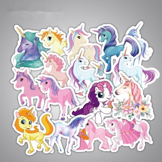 Eenhoorn stickers - 33 verschillende stickers geschikt voor kinderen - Waterproof Eenhoorn stickers - 33 verschillende stickers geschikt voor kinderen - Waterproof