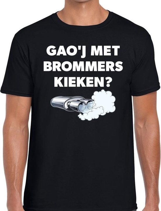 Gaoj met brommers kieken festival t-shirt zwart her M Gaoj met brommers kieken festival t-shirt zwart her M