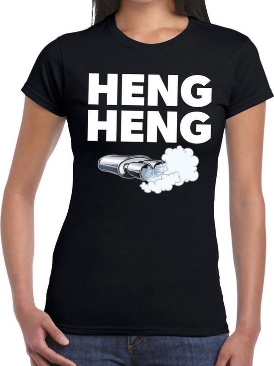 Heng heng festival t-shirt zwart dames S Heng heng festival t-shirt zwart dames S