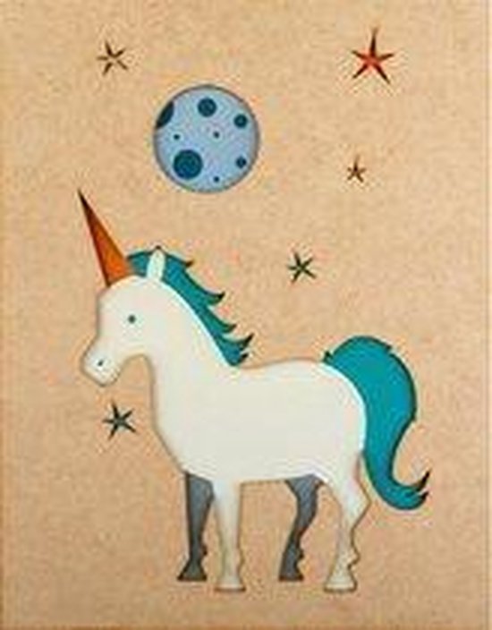 KOMONI | Houten poster | Kinderkamer | A4 |UNICORN KOMONI | Houten poster | Kinderkamer | A4 |UNICORN