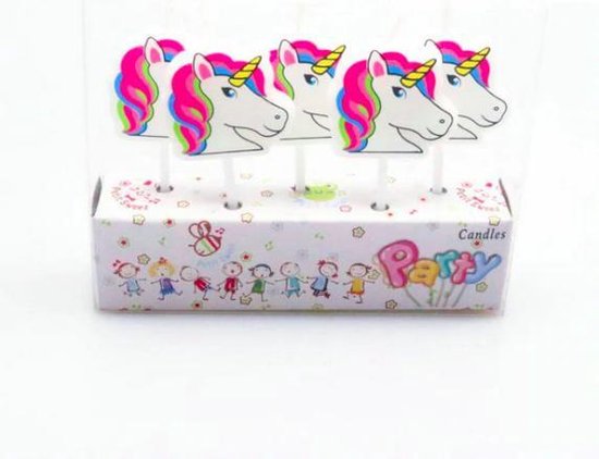 ProductGoods - 5 Verjaardagskaarsjes Eenhoorns | Feest | Verjaardag | Traktatie | Taart Decoratie | Kinderen | Vuurwerk taartversiering ProductGoods - 5 Verjaardagskaarsjes Eenhoorns | Feest | Verjaardag | Traktatie | Taart Decoratie | Kinderen | Vuurwerk taartversiering