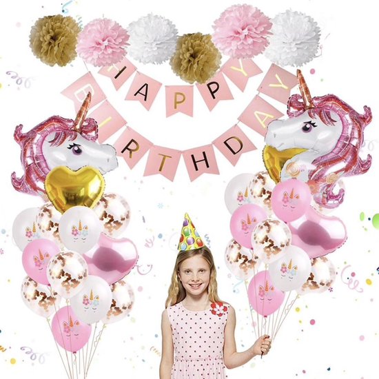 Unicorn Luxe Ballonnenset 38 stuks – Eenhoorn verjaardag versiering - Birthday - Kinderfeestje Thema Party - feestpakket Princess Unicorn Luxe Ballonnenset 38 stuks – Eenhoorn verjaardag versiering - Birthday - Kinderfeestje Thema Party - feestpakket Princess