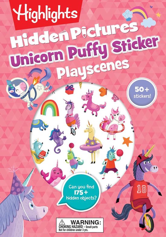Unicorn Puffy Sticker Playscenes Unicorn Puffy Sticker Playscenes