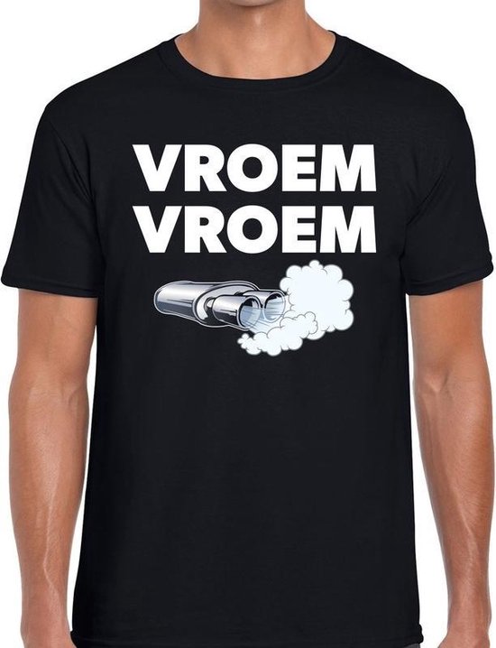 Vroem vroem festival t-shirt zwart heren S Vroem vroem festival t-shirt zwart heren S