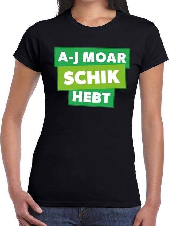 A-j moar schik hebt zwart festival t-shirt dames XL A-j moar schik hebt zwart festival t-shirt dames XL