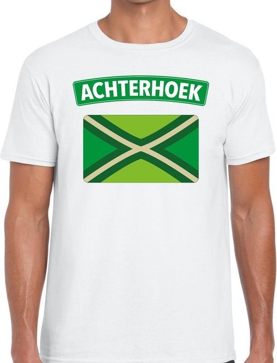Achterhoek en vlag festival t-shirt wit heren 2XL Achterhoek en vlag festival t-shirt wit heren 2XL