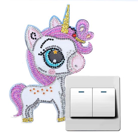 Diamond painting lichtschakelaar sticker - Unicorn Diamond painting lichtschakelaar sticker - Unicorn