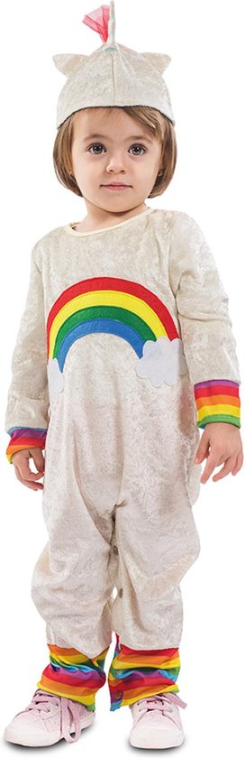 EUROCARNAVALES - Regenboog eenhoorn kostuum voor baby's - 1 - 2 jaar (80-91 cm) - Kinderkostuums EUROCARNAVALES - Regenboog eenhoorn kostuum voor baby's - 1 - 2 jaar (80-91 cm) - Kinderkostuums