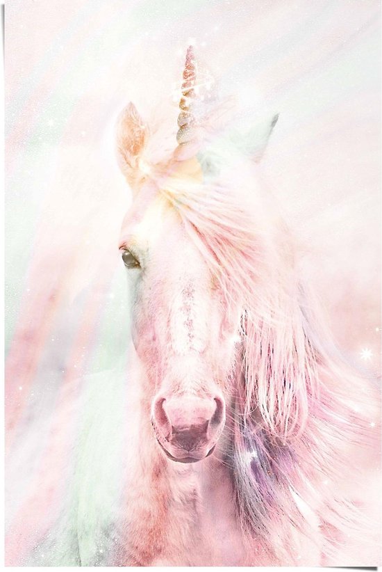 Eenhoorn Kleurrijke fantasie eenhoorn - Poster 61 x 91.5 cm Eenhoorn Kleurrijke fantasie eenhoorn - Poster 61 x 91.5 cm