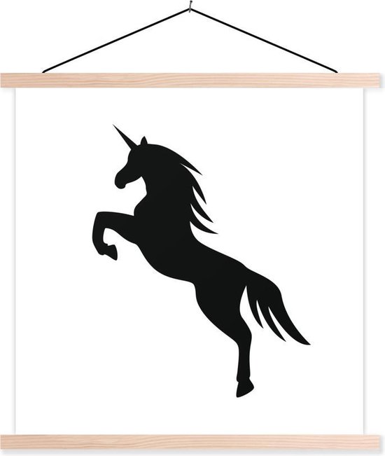 Illustratie van een steigerende eenhoorn schoolplaat platte latten blank 120x120 cm - Foto print op textielposter (wanddecoratie woonkamer/slaapkamer) Illustratie van een steigerende eenhoorn schoolplaat platte latten blank 120x120 cm - Foto print op textielposter (wanddecoratie woonkamer/slaapkamer)