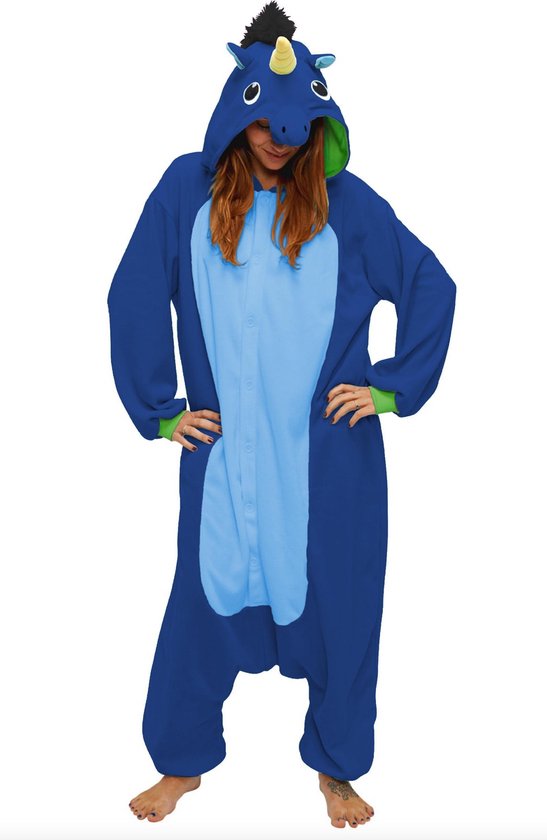 KIMU Onesie eenhoorn pak donkerblauw unicorn kostuum - maat XL-XXL - eenhoornpak jumpsuit huispak KIMU Onesie eenhoorn pak donkerblauw unicorn kostuum - maat XL-XXL - eenhoornpak jumpsuit huispak