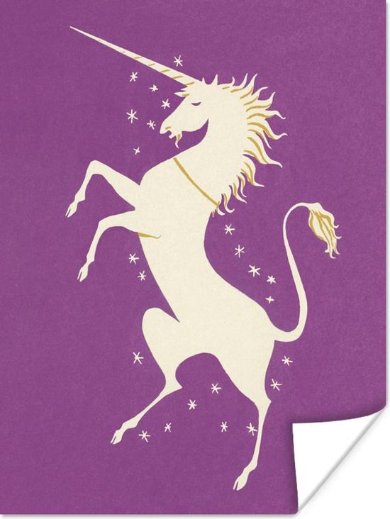 Kinderillustratie elegante eenhoorn poster papier 120x160 cm - Foto print op Poster (wanddecoratie woonkamer / slaapkamer) XXL / Groot formaat! Kinderillustratie elegante eenhoorn poster papier 120x160 cm - Foto print op Poster (wanddecoratie woonkamer / slaapkamer) XXL / Groot formaat!