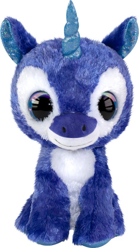 Lumo Stars Knuffel Eenhoorn Velvet 24 Cm Blauw Lumo Stars Knuffel Eenhoorn Velvet 24 Cm Blauw