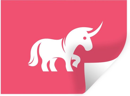 Muursticker Kinderillustratie Unicorn - Kinderillustratie eenhoorn symbool - 160x120 cm - zelfklevend plakfolie - herpositioneerbare muur sticker XXL / Groot formaat! Muursticker Kinderillustratie Unicorn - Kinderillustratie eenhoorn symbool - 160x120 cm - zelfklevend plakfolie - herpositioneerbare muur sticker XXL / Groot formaat!