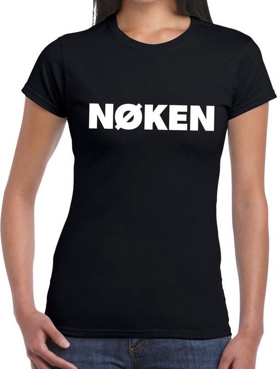 Noken festival t-shirt zwart dames L Noken festival t-shirt zwart dames L