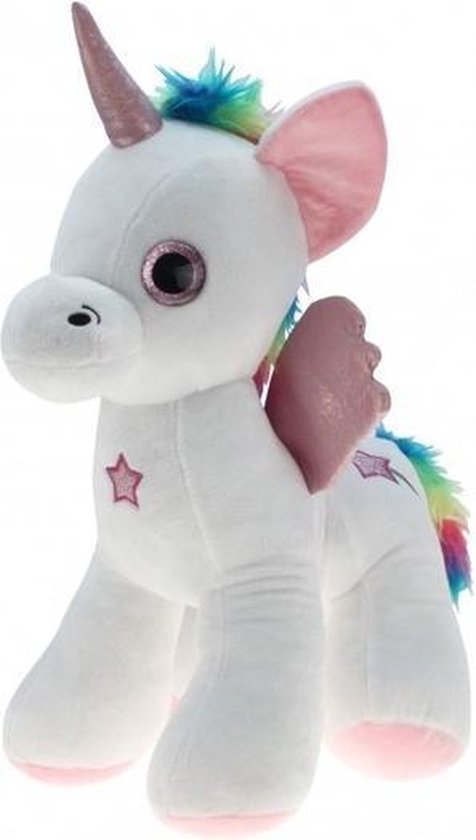 Pluche knuffel eenhoorn wit 55 cm - knuffeldier unicorn Pluche knuffel eenhoorn wit 55 cm - knuffeldier unicorn