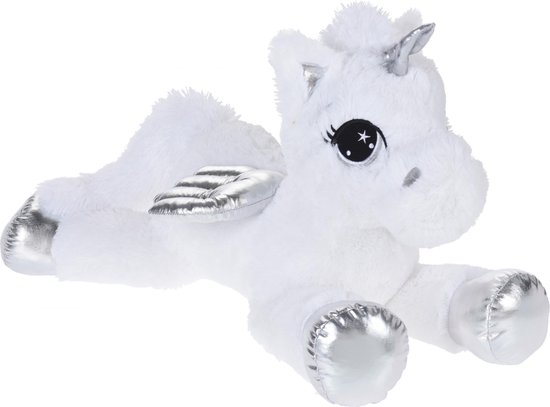 Tender Toys Knuffel Eenhoorn Junior 70 Cm Pluche Wit Tender Toys Knuffel Eenhoorn Junior 70 Cm Pluche Wit