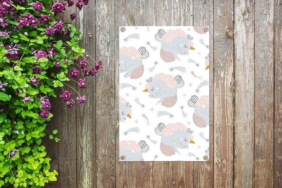 Tuinposter Kinderkamer Patroon - CM - Kinderpatroon met slapende eenhoorns tuinposter los doek 60x90 cm - Tuindoek/Buitencanvas/Schilderijen voor buiten (tuin decoratie) Tuinposter Kinderkamer Patroon - CM - Kinderpatroon met slapende eenhoorns tuinposter los doek 60x90 cm - Tuindoek/Buitencanvas/Schilderijen voor buiten (tuin decoratie)