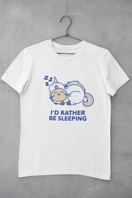 Unicorn Kat Shirt - I Rather be Sleeping - Liever slapen Eenhorn Cat Tee Dieren vriend | Schattig Cute Dier Leuk Grappig Crazy Cat Mom | Maat S Unicorn Kat Shirt - I Rather be Sleeping - Liever slapen Eenhorn Cat Tee Dieren vriend | Schattig Cute Dier Leuk Grappig Crazy Cat Mom | Maat S