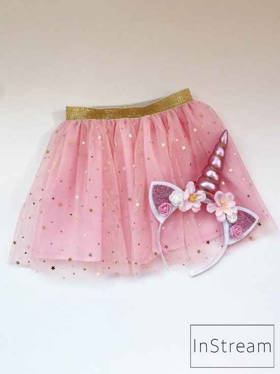 Unicorn rok met haarband - Unicornhaarband - kinderhaarband - tutu Unicorn rok met haarband - Unicornhaarband - kinderhaarband - tutu