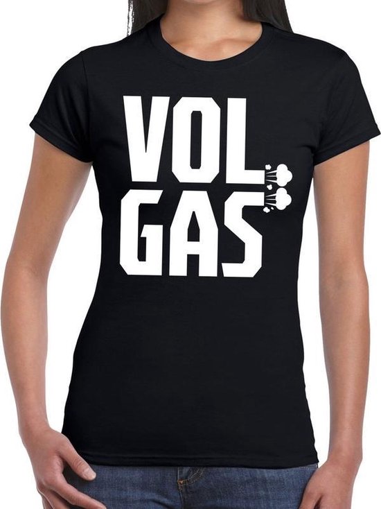 Vol gas festival t-shirt zwart dames L Vol gas festival t-shirt zwart dames L