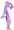 Eenhoorn Onesie Paars Verkleedkleding - Volwassenen & Kinderen - S (145-159 cm)