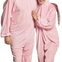 Eenhoorn dieren onesie/kostuum voor volwassenen roze - Verkleedpak unicorn L/XL (max. 195 cm)