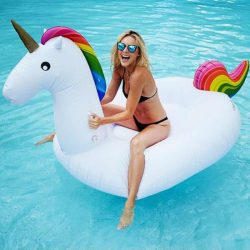 Opblaasbare Eenhoorn Luchtbed - Inflatable Unicorn XXL - 2.70m