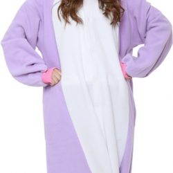 Paarse Eenhoorn Onesie Premium Verkleedkleding - Volwassenen & Kinderen - Onesize (155-177 cm)