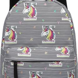 Popelli Rugzak - Schooltas - Kinderrugzak - Eenhorn/Unicorn - A4 formaat - Lichtgewicht (E1835 U-GY)