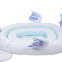 Pure4Fun Eenhoorn Mega Eiland Opblaasfiguur-Unisex-Wit