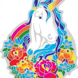 Raamsticker Magic Unicorn