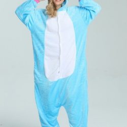 Unicorn onesie voor volwassenen - Maat M - Blauw