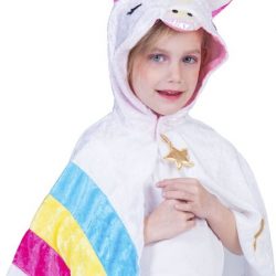 Verkleedpak Eenhoorn cape baby peuter Unicorn Rainbow Onesize