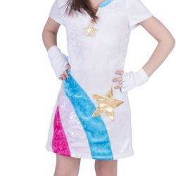 Verkleedpak Eenhoorn jurk meisje Unicorn Twinkle Light 140