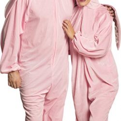Volwassenenkostuum Eenhoorn pluche roze (max. 1.80 m) - Carnavalskleding
