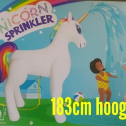 XXL Unicorn Sproeier Opblaasbaar - 183 CM hoog