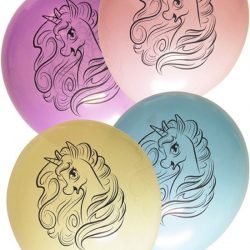 Ballonnen 12 inch per 8 pastel UNICORN