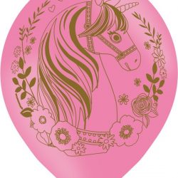 Ballonnen Unicorn Roze - 6 stuks