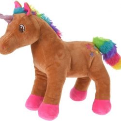 Bruine pluche eenhoorn knuffel 26 cm