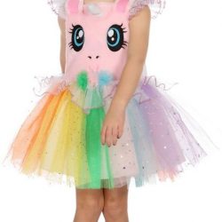Eenhoorn Kostuum | Fantasie Droom Eenhoorn | Meisje | Maat 92 | Carnaval kostuum | Verkleedkleding