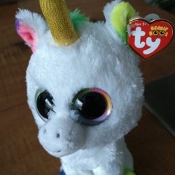 Eenhoorn knuffel regenboog 15 cm