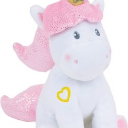 Jemini Eenhoornknuffel Meisjes 18 Cm Pluche Wit/roze