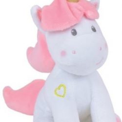 Jemini Eenhoornknuffel Meisjes Pluche 19 Cm Wit/roze